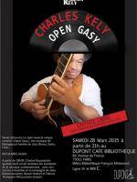 Charles Kely Open gasy en concert au Dupont Café Bibliothèque Paris