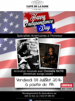Christelle Ratri - Happy independance day - Café de la Gare