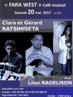 Clara‍ ‍ & Gérard Ratsimiseta‍ avec Lilian Raoelison - Fara West Faravohitra‍ café musical