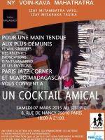 Cocktail amical "Ny voin-kava mahatratra" avec Paris Jazz Corner au site PJC Paris