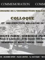 Colloque economie et insurrection malgache de Mars 1947 - Université Paris IV‍