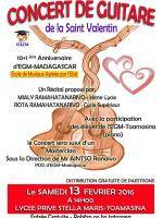 Concert de guitare de la Saint-Valentin Lycée Privée Stella Maris-Toamasina