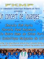 Concert de louanges avec la Chorale FLM Paris‍, Chorale Feon'Anjomara, Chorale Catholique Malgache de Lille & Chorale Notre Dame de Chine Paris -  Eglise saint Albert Le Grand Paris‍