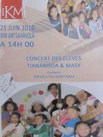 Concert des élèves Tianarisoa & Masy - IKM Antsahavola