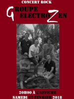 Concert rock Groupe ElectroZen - Affiche Resto Bar Toamasina‍