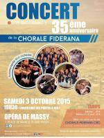 Concert 35è anniversaire de la Chorale Fiderana à l'Opera de Massy