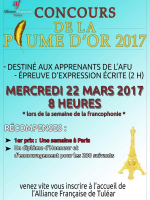 Concours de la plume d'or 2017 - AFT - Alliance Française d'Antananarivo‍