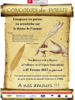 Concours de poésie à AF - Alliance Française Toamasina‍ - thème de l'amour