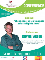 Conférence animé par Olivier Weber : "21 ème siècle : un nouveau monde ou la stratégie du chaos" - Alliance Française d'Antsirabe