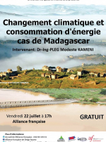 Conférence : Changement climatique et consommation d'énergie cas de Madagascar - Alliance Française d'Antsiranana