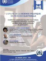 Conférence débat "L'utilité de la science politique en période électorale" IEP Ampandrana