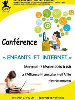 Conférence enfants et internet à l'Alliance Française de Hell Ville