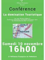 Conférence "La domination touristique" - AF - Alliance Française Toamasina