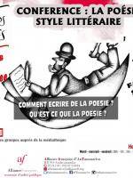 Conférence La poésie style littéraire animée par Faribolana Sandratra à l'Alliance Française d'AnTananarivo