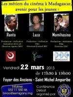 Maintimolaly Mijoro Mizara Mifankatia
Les métiers du cinéma à Madagascar
avenir pour les jeunes