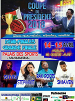 Coupe du président 2018 au Palais des Sports Mahamasina‍ avec Shyn‍ , Rak Roots‍ , Stéphanie‍ & Smaven‍