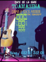 Dama & Erick Manana en concert au Café de la Gare Toamasina