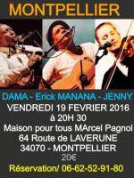 Dama-Erick Manana-Jenny en concert à Montpellier Maison pour tous Marcel Pagnol