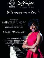 De la musique aux émotions avec Gaelle Tsirinofy Restaurant La Fougère