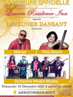 Déjeuner dansant Marion‍ Fara Gloum‍ Mikalo‍ - Lauren Residence Inn Ambatomirahavavy