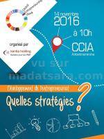Développement de l'entrepreunariat - Quelles stratégies ? CCIA Antaninarenina