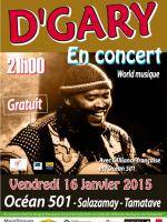 D'Gary en concert World musique à l'Océan 501 Salazamay Toamasina