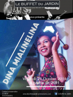 Dina Mialinelina‍ en concert Buffet du Jardin Antaninarenina‍
