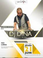 Dj Dina en show case La Casa Lounge Bar Analakely