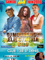 Dj Mourchidy, Elie Cynthia et Bilo - Club 138 Saint Denis