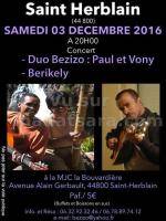Duo Bezizo & Beri kely‍ en concert à la MJC La Bouvardière
