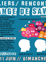 Echange de savoirs 3ème édition - Ateliers / recontres - Café de l'Alliance