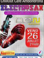 Electro-sax au Chillout Café Ambondrona
