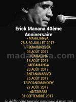 Erick manana‍ 40è anniversaire tournée nationale