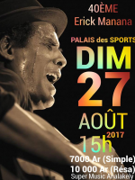 Erick manana‍ au Palais des Sports Mahamasina‍