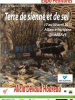 Expo-peintures Terre de sienne et de sel à l'Alliance Française de Tamatave