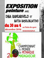 Exposition peinture avec Natoa‍ & Dina‍ au Palais des Sports Mahamasina‍