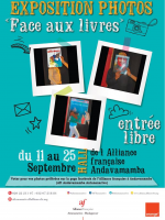 Exposition photos "Face aux livres" - AFT - Alliance Française d'Antananarivo‍