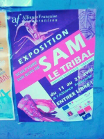 Exposition sculpture sur bois de Sam le tribal - AF -  Fianarantsoa‍