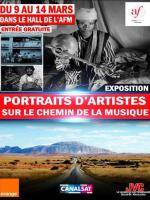 Exposition Portrait d'artistes sur le chemin de la musique dans le hall de l'AFM - Mahajanga