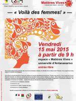 Exposition "Voila des femmes" Espace matières vives Université d'Antananarivo