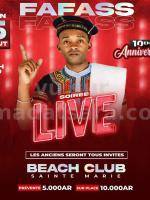 Groupe Fafass Showcase Beach Club Sainte Marie