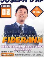 Joseph d'AF eo an-kianjan'ny fiderana Concert Rhema Stadium AmbohibaoAmbatolampy