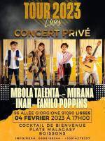 Mbola Talenta, Inah, Mirana, Fanilo Poppin's Concert 96 Allée Giorgione Lisses