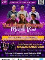 Talent show musical vocal Johary, Solo Andrianasolo, Nanie, Njakatiana Diner/Soirée dansant(e) Salle Decauville Evry-Courcouronnes