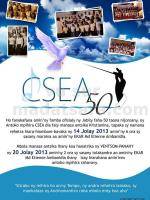 Ho fanokafana amin'ny fomba ofisialy ny Jobily faha-50 taona nijoroany, ny Antoko mpihira CSEA dia f