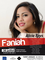 Faniah interprète Alicia Keys au Café de la Gare