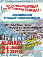 Fanompoam-pivavahana ho fitondrana am-bavaka : ny taom-piasana 2018 - Stade Municipal de Mahamasina‍