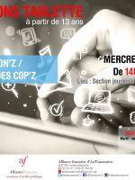 Fashion'Z Atelier des Cop'z - animations tablettes à l'Alliance française d'AnTananarivo