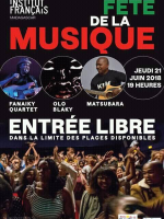 Fête de la musique - IFM - Institut Français de Madagascar‍ avec Fanaiky‍ , Olo Blaky‍ & Matsubara‍