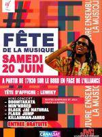 Fête de la musique sur le bord en face de l'Alliance - avec Lewiky, Doomtakata, Min'Ndreo, Black Jai Natural, Flash Jump, Killahmanjahro